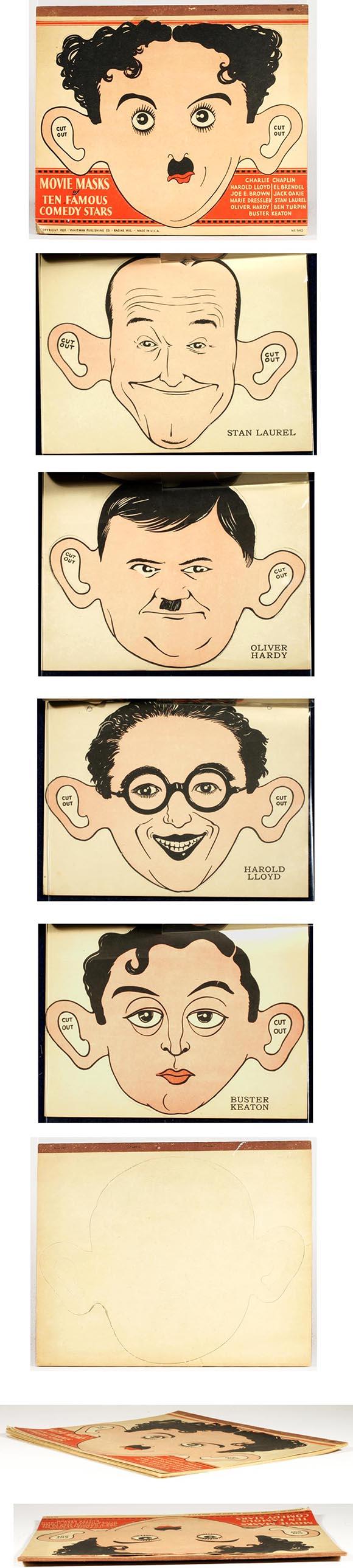 1931 Whitman, Movie Masks of 10 Famous Comedy Stars